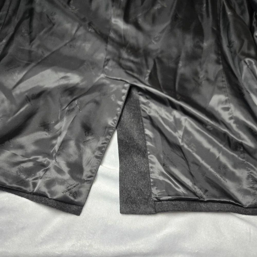 Pronto Moda Lambs Wool Cashmere‎ Blend Sports Coat Charcoal 48L Measurement Pics